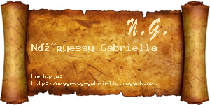 Négyessy Gabriella névjegykártya