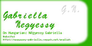 gabriella negyessy business card