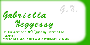 gabriella negyessy business card